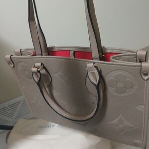 Nwt Elegant Tan Designer Tote Bag
